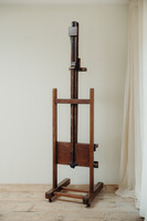 19th century French oakwood easel ...