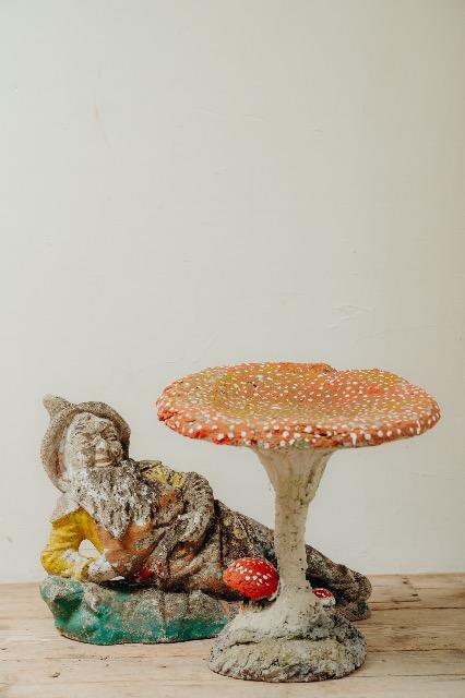 Concrete garden gnome .. 