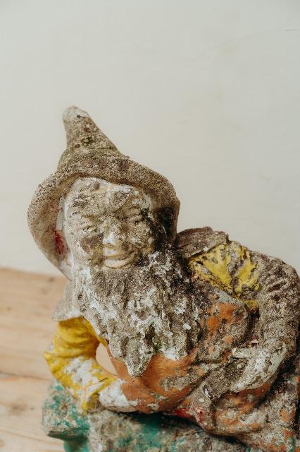 Concrete garden gnome .. 