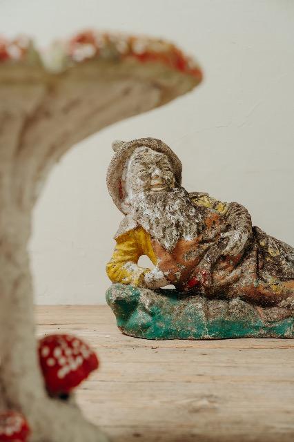 Concrete garden gnome .. 