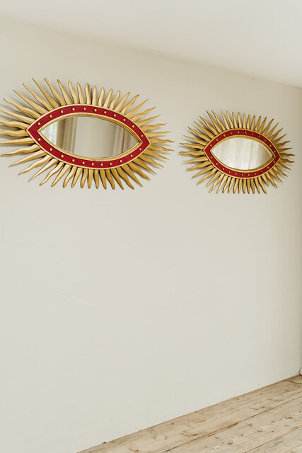 a pair of 1970's funky, quirky, sunshine mirrors ... 