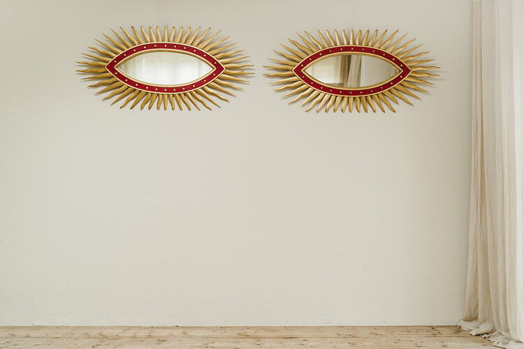 a pair of 1970's funky, quirky, sunshine mirrors ... 