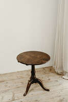 English pollard oak tripod table 
