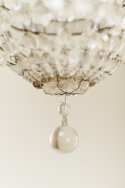 small Italian glass chandelier, 1950's ...