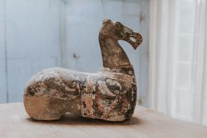 terra cotta horse, China, Han period ...