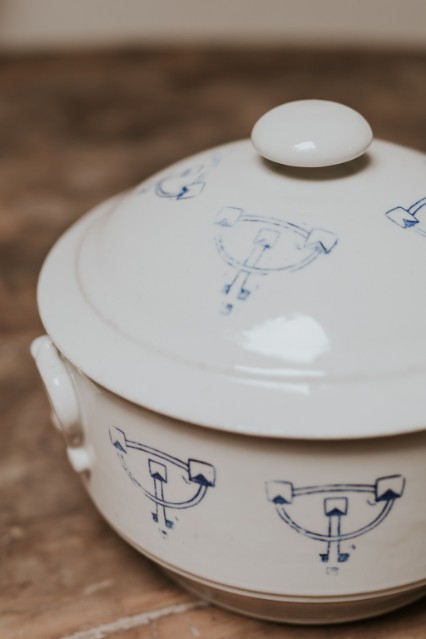 2 French 19th century soup terrines for blue and white lovers 