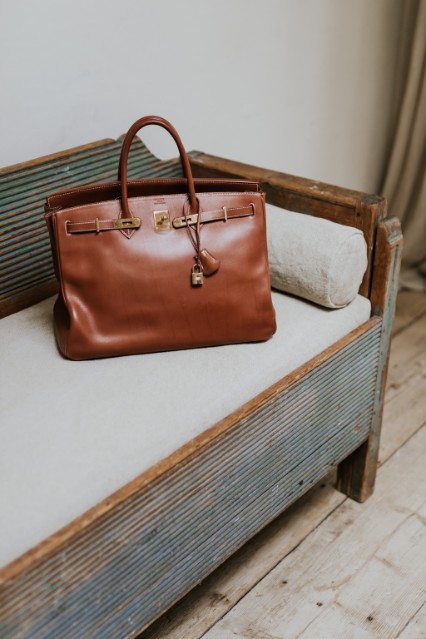 Birkin Hermes cognac,  40 cm ... 