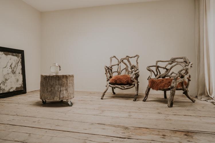 Quirky root wood chairs ...