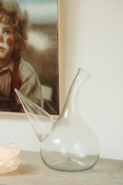 18th century glass carafe ...