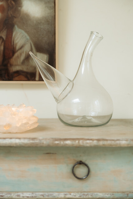 18th century glass carafe ...