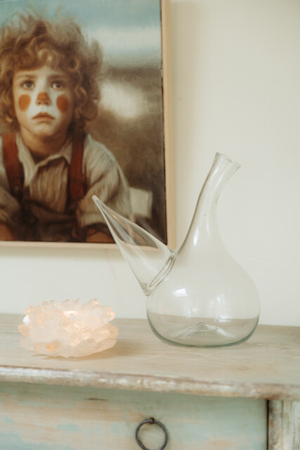 18th century glass carafe ...