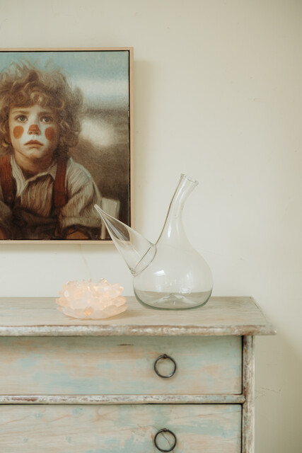 18th century glass carafe ...