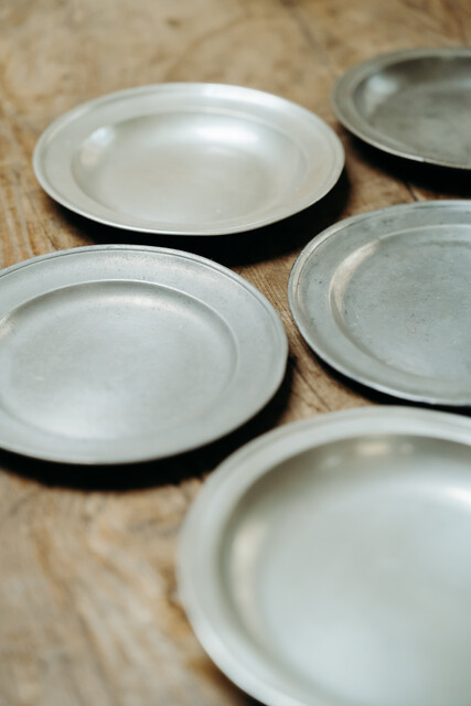18th century pewter plates ...