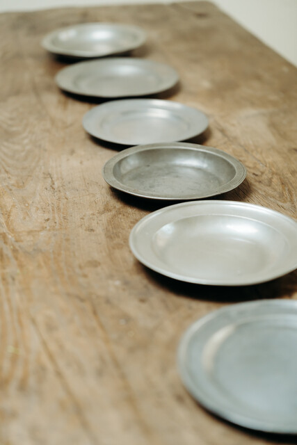 18th century pewter plates ...