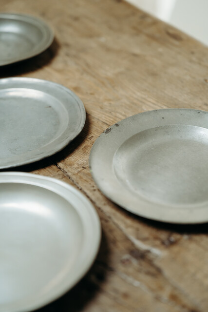 18th century pewter plates ...
