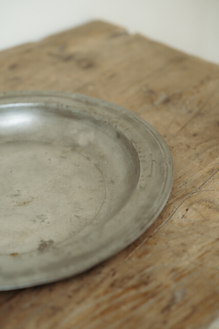 18th century xl pewter bowl