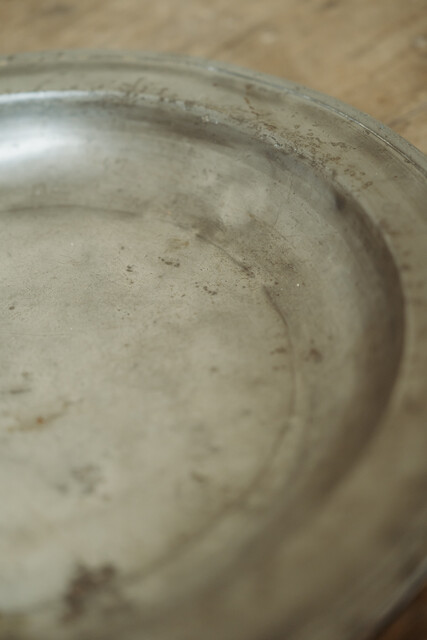 18th century xl pewter bowl