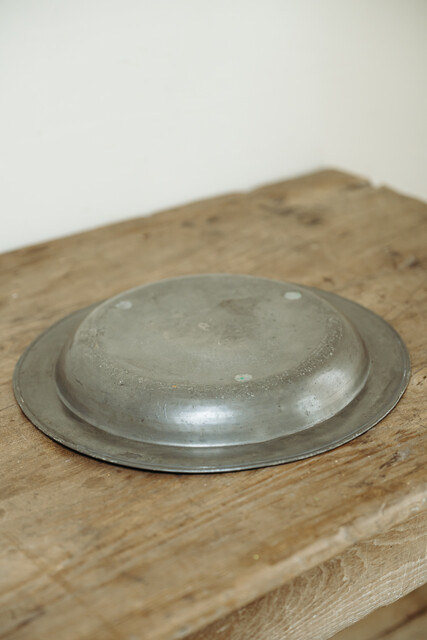 18th century xl pewter bowl