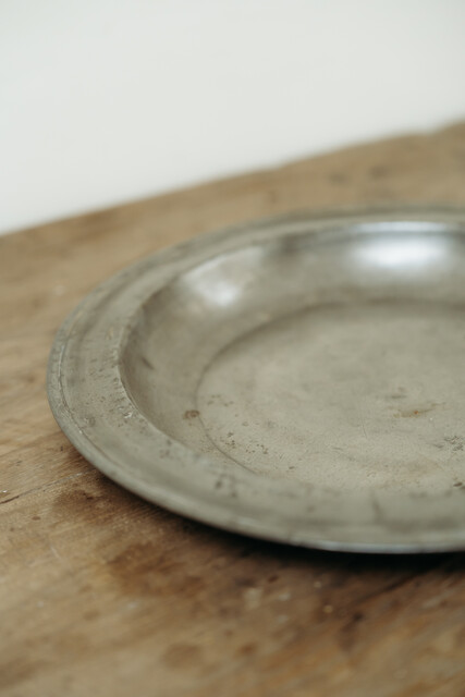 18th century xl pewter bowl