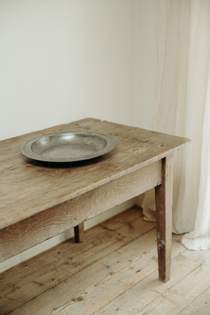 18th century xl pewter bowl