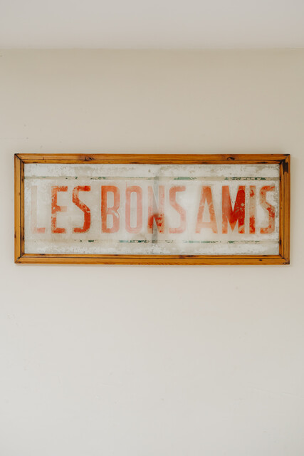 1930's French restaurant sign 