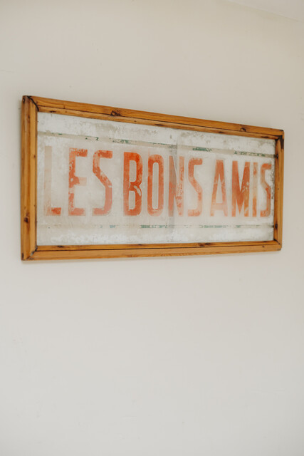 1930's French restaurant sign 