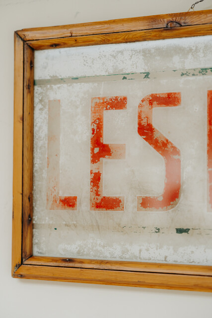 1930's French restaurant sign 