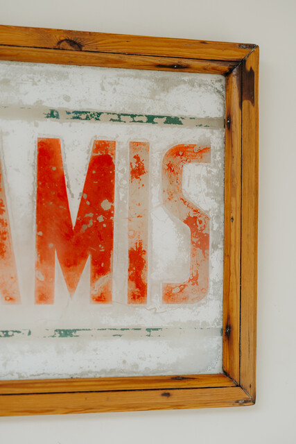 1930's French restaurant sign 