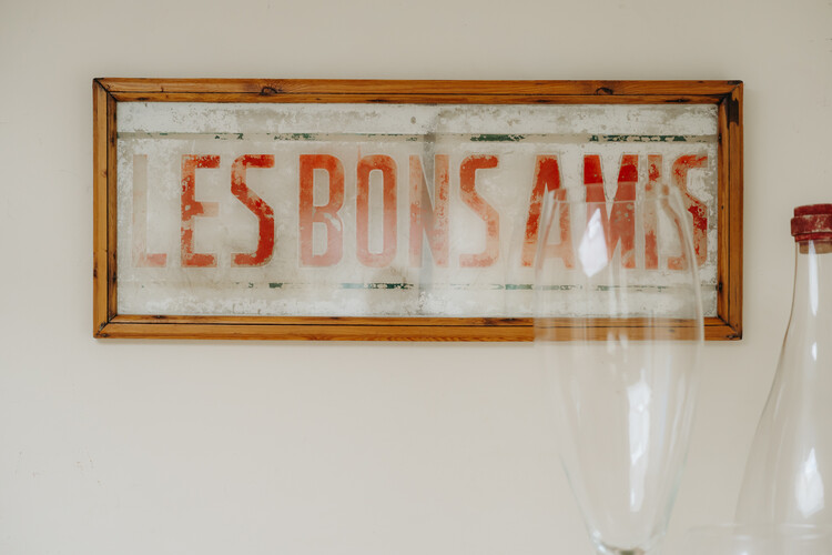 1930's French restaurant sign 