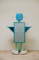 1980's robot cabinet/bar by Studio Mundici, Italy,  Memphis group..