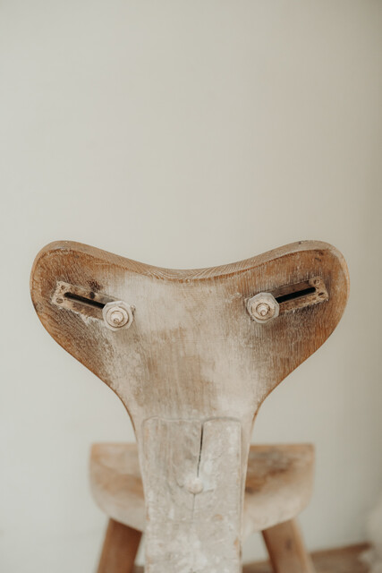 19th century artist chair ... Wales, dry patina ...