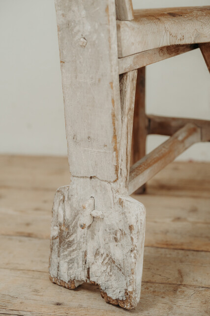 19th century artist chair ... Wales, dry patina ...