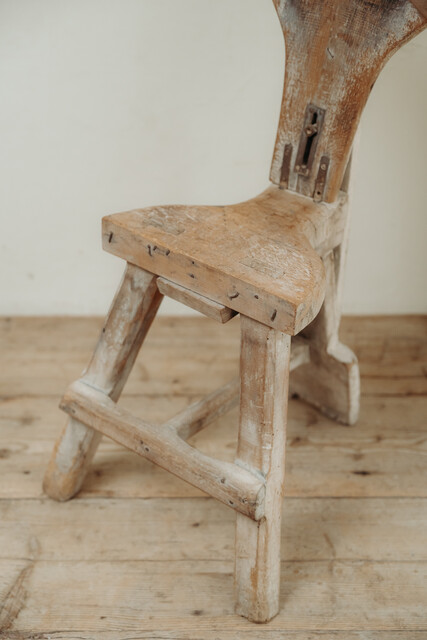 19th century artist chair ... Wales, dry patina ...