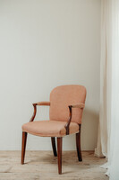 19th century English comfortable armchair ... new upholstery