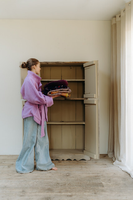 19th century oak and chestnut 4doors cabinet, north of Spain ...