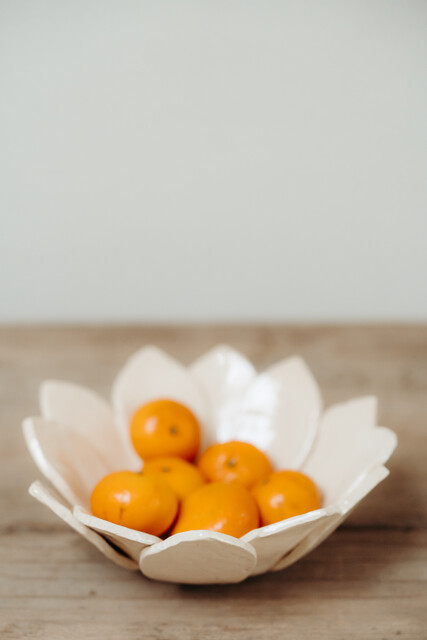 ceramic flower bowl ...