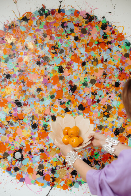 ceramic flower bowl ...