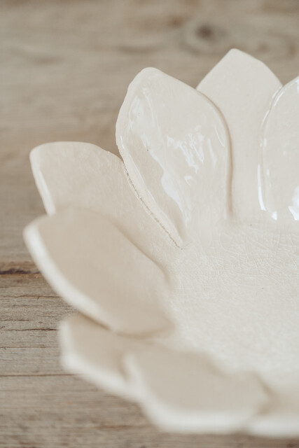 ceramic flower bowl ...