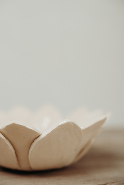 ceramic flower bowl ...