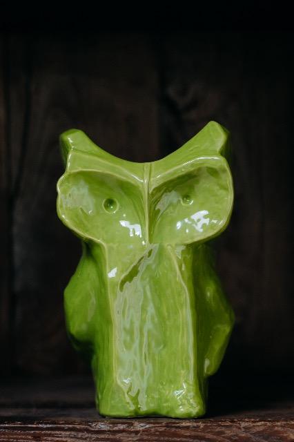 Ceramic owl vases ….