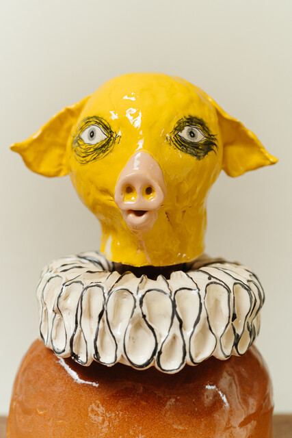 ceramic sculpture by Spanish artist Luis Vidal...