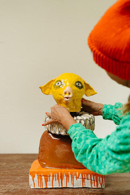 ceramic sculpture by Spanish artist Luis Vidal...