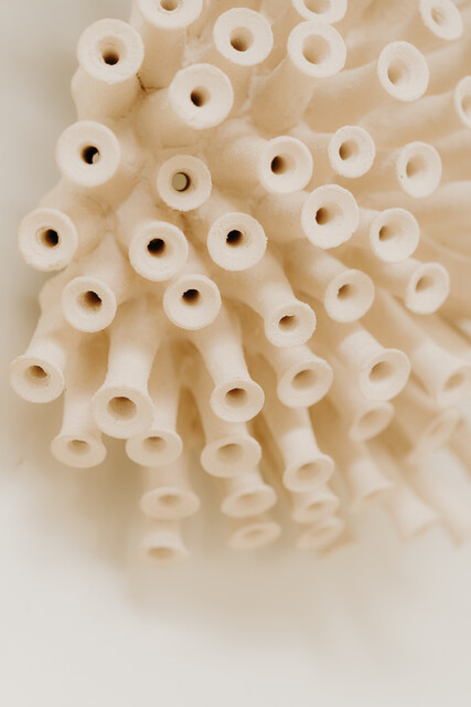 ceramic sculpture ... can be used as wall light/sconce ..
