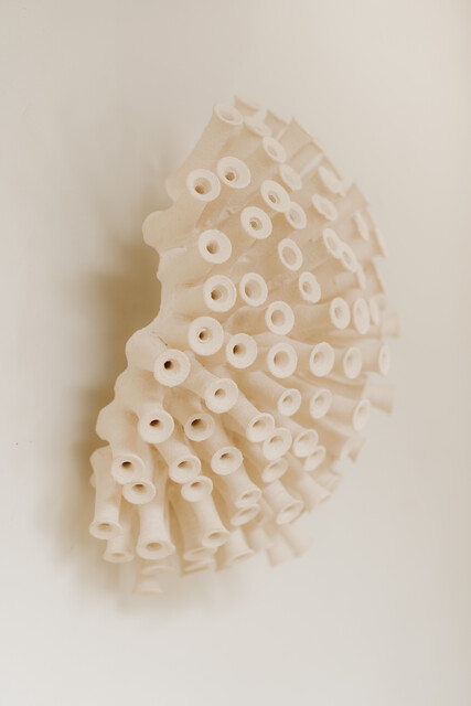 ceramic sculpture ... can be used as wall light/sconce ..