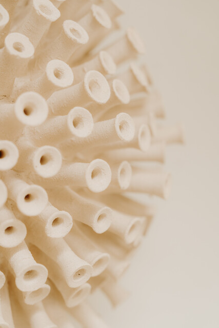 ceramic sculpture ... can be used as wall light/sconce ..