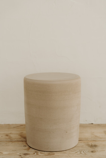 ceramic side tables/stools ...