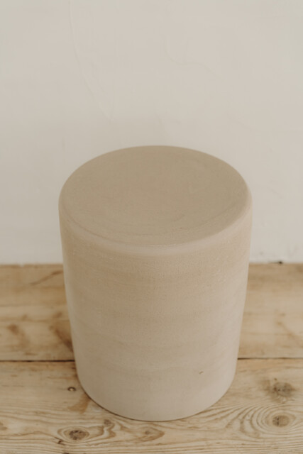 ceramic side tables/stools ...