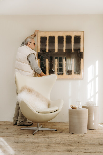 ceramic side tables/stools ...