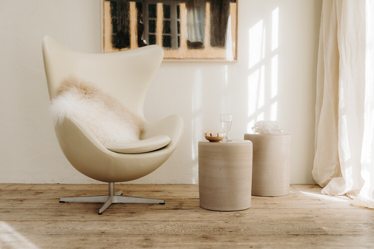 ceramic side tables/stools ...