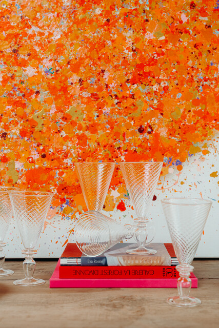 champagne flutes ...